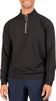 TailorByrd Micro Grid Quarter Zip Performance Pullover