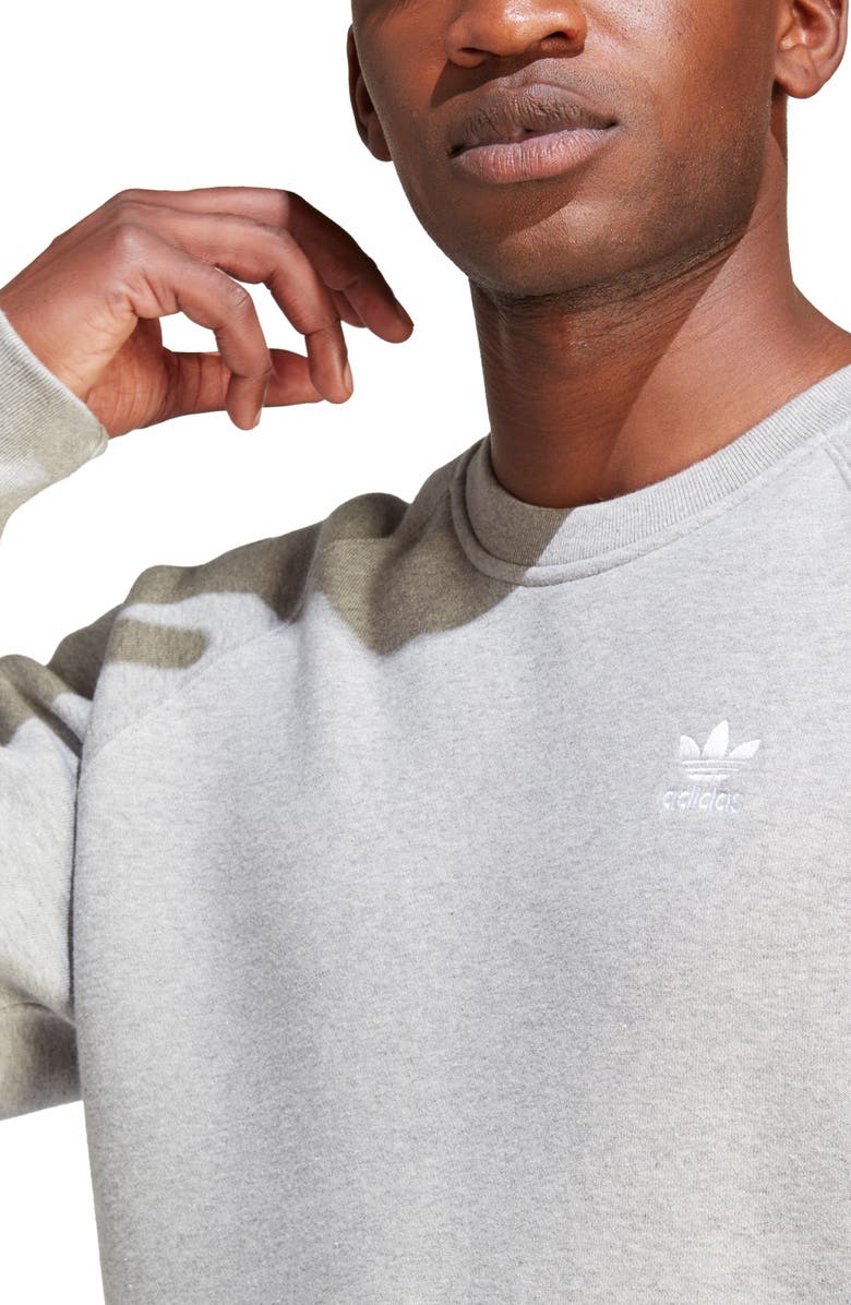 adidas Trefoil Essentials Crew Neck Sweatshirt, Alternate, color, 