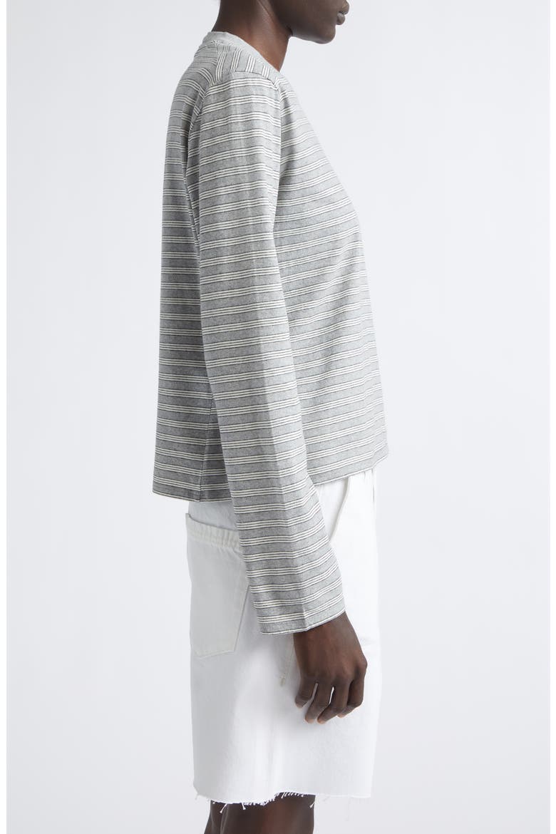 Wynn Stripe Long Sleeve Cotton T-Shirt, Alternate, color, HEATHER STRIPE