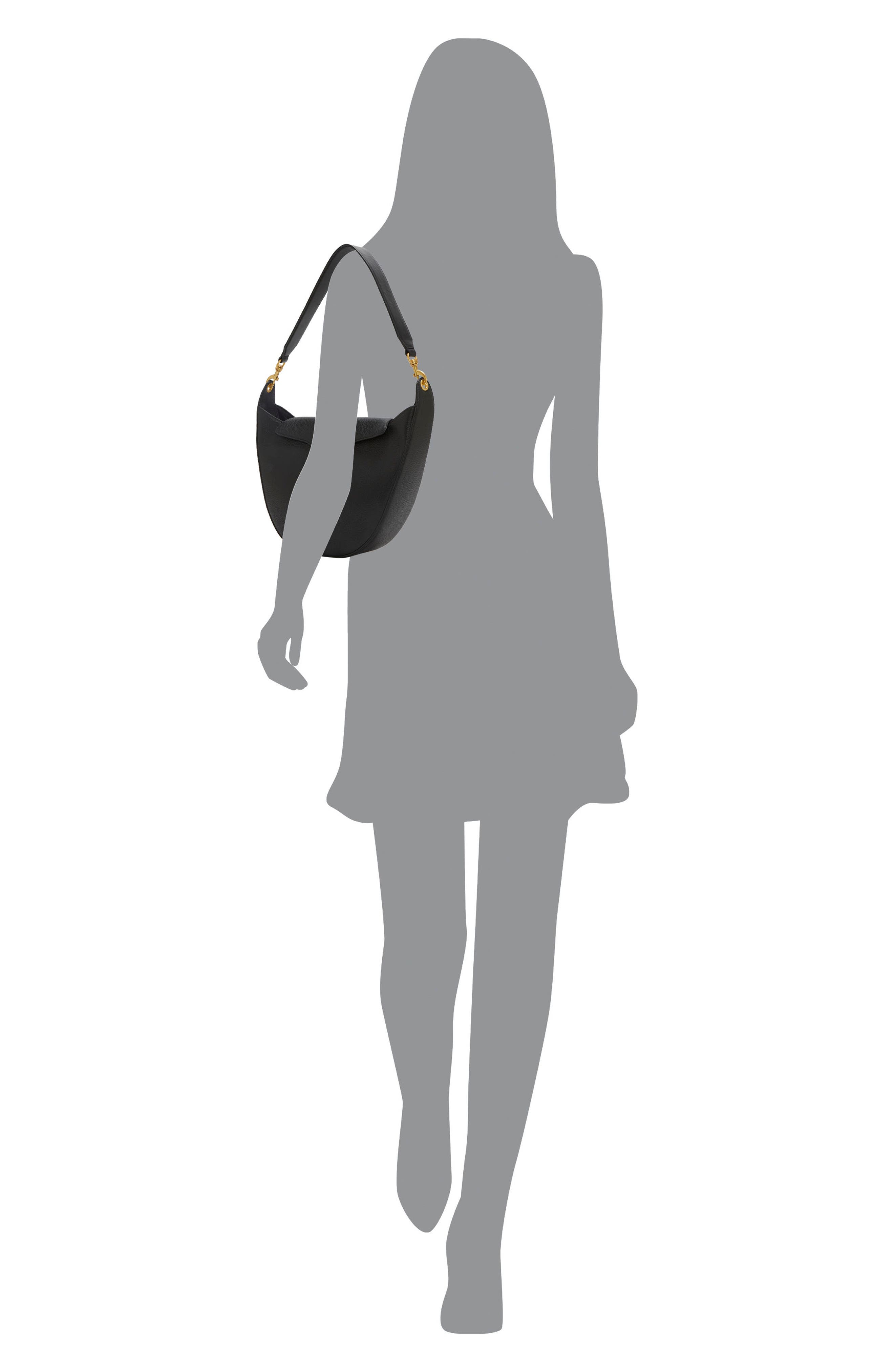 Vince Camuto Maecy Leather Convertible Hobo Bag, Alternate, color, 