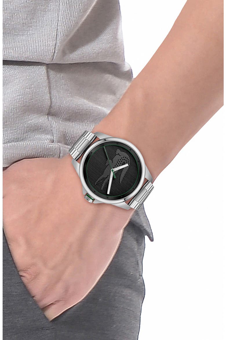Le Croc Bracelet Watch, 43mm, Alternate, color, BLACK