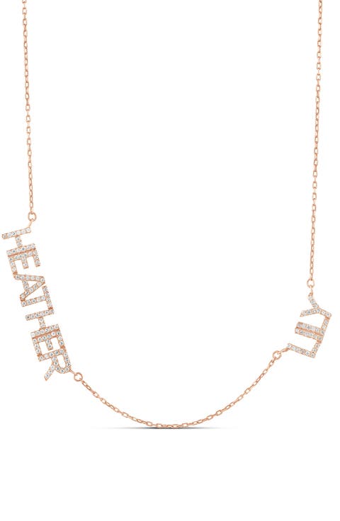 Pavé Multi Name Necklace