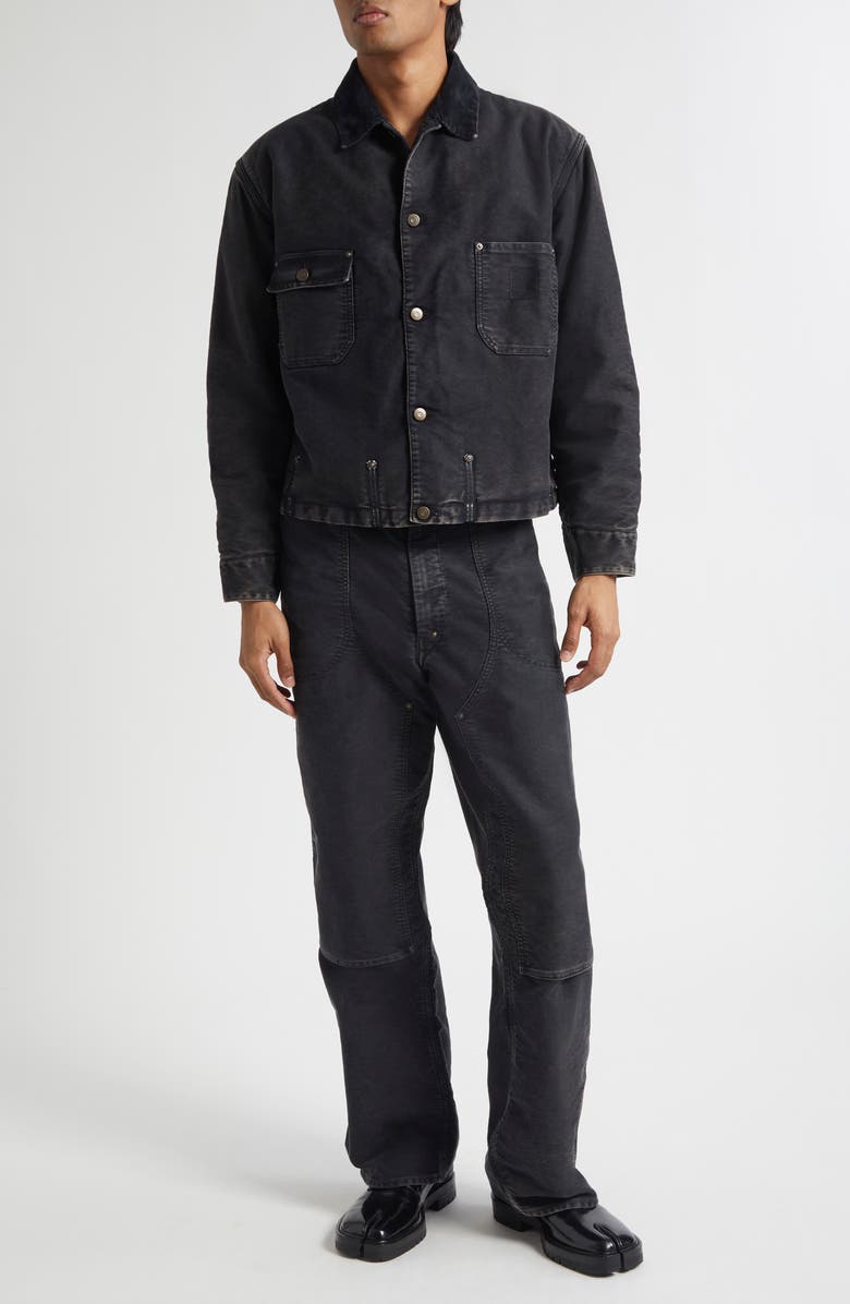 Maison Margiela Straight Leg Carpenter Jeans, Alternate, color, Marbr Black