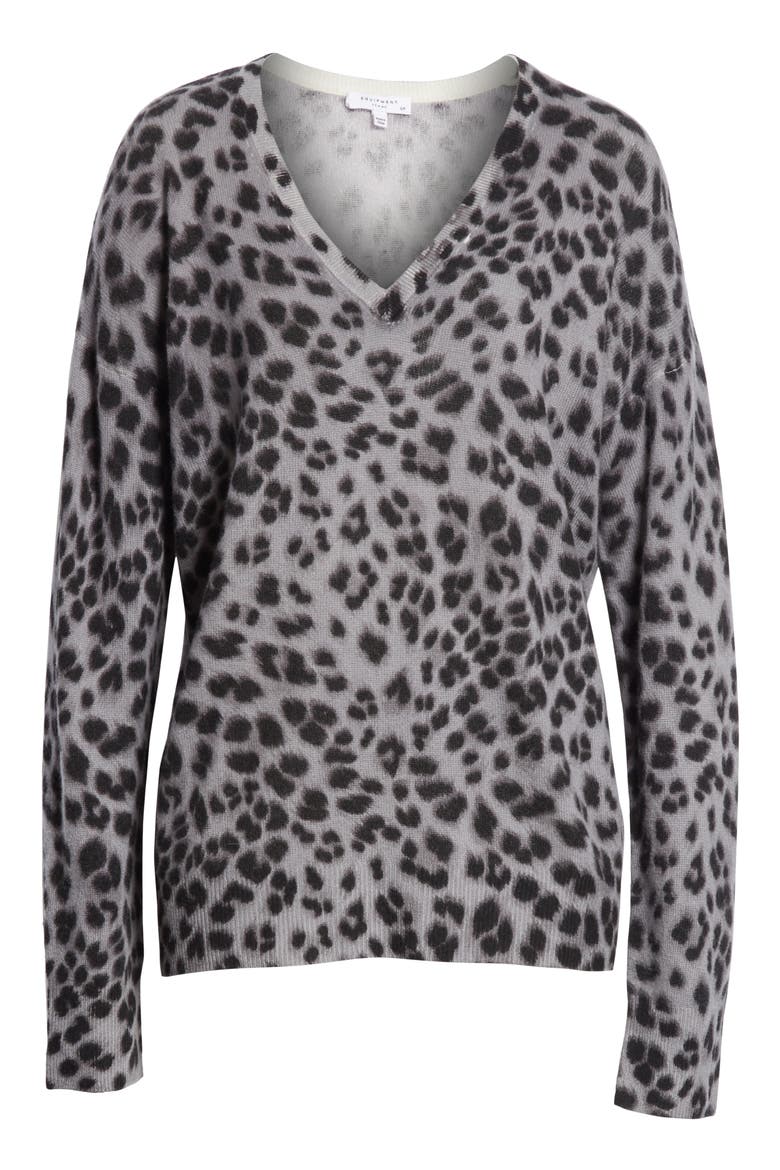 Dee Leopard Print Cashmere Sweater, Alternate, color, VINTAGE INK MULTI