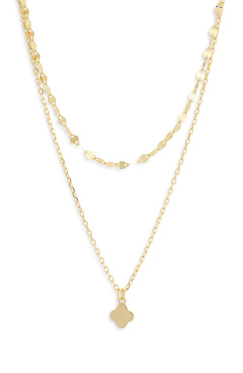 Layered Clover Necklace