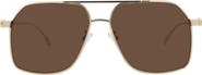 McQueen 59mm Aviator Sunglasses