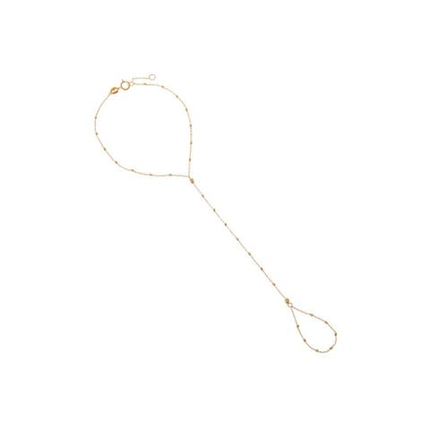 Solid Ball Chain Hand Chain 14K