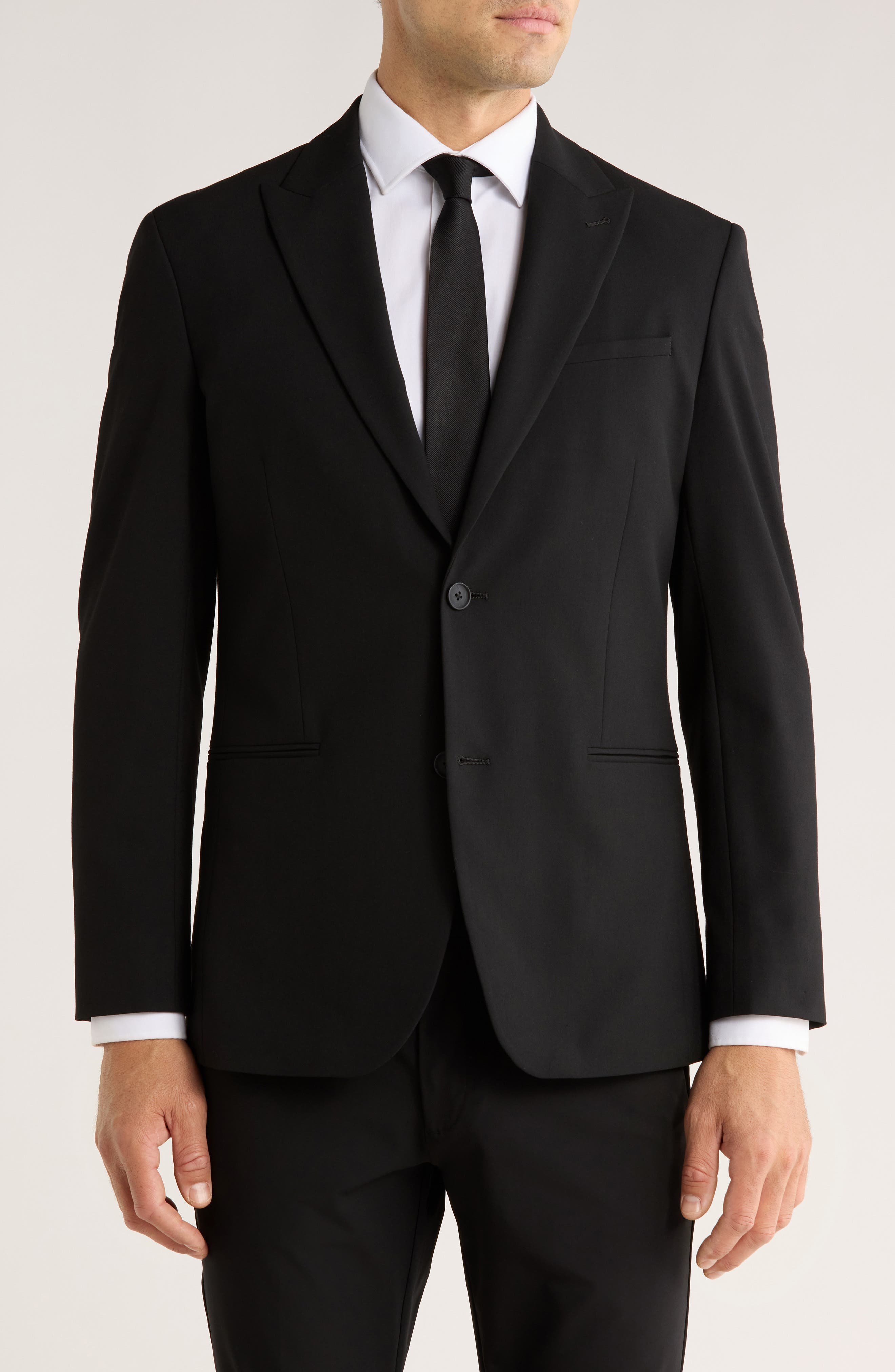 NORDSTROM RACK Solid Peak Lapel Sport Coat