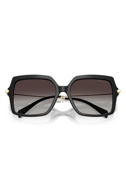 Michael Kors 55mm Square Sunglasses In Black