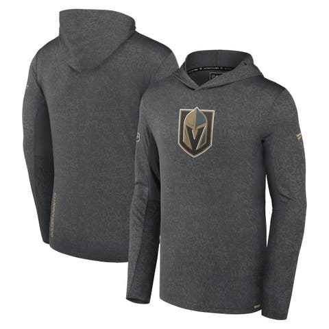 Men's Fanatics Branded  Gray Vegas Golden Knights Authentic Pro Lightweight Pullover Hoodie