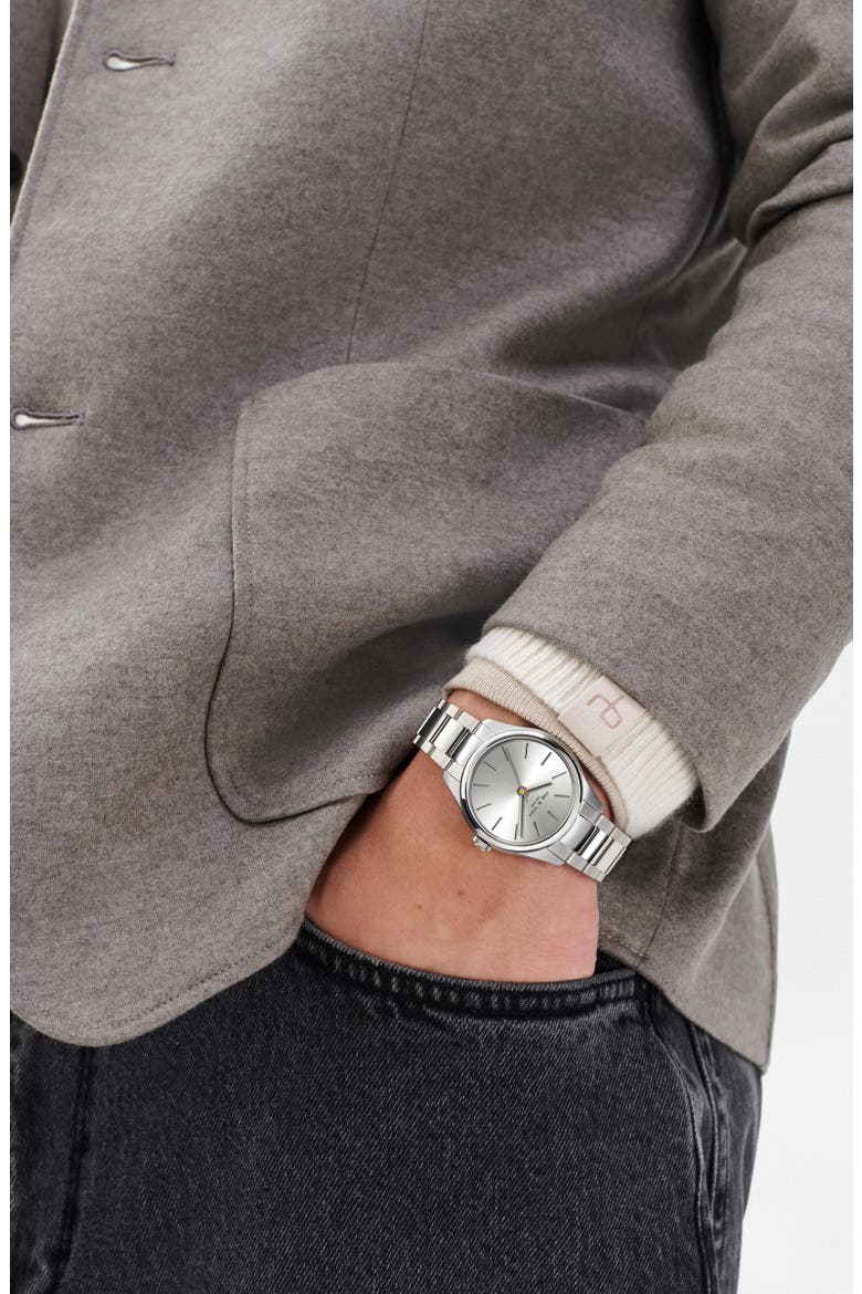 Dean Bracelet Watch, 38mm, Alternate, color, SILVER