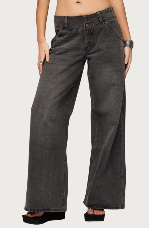 Meredith Low Rise Wide Leg Jeans
