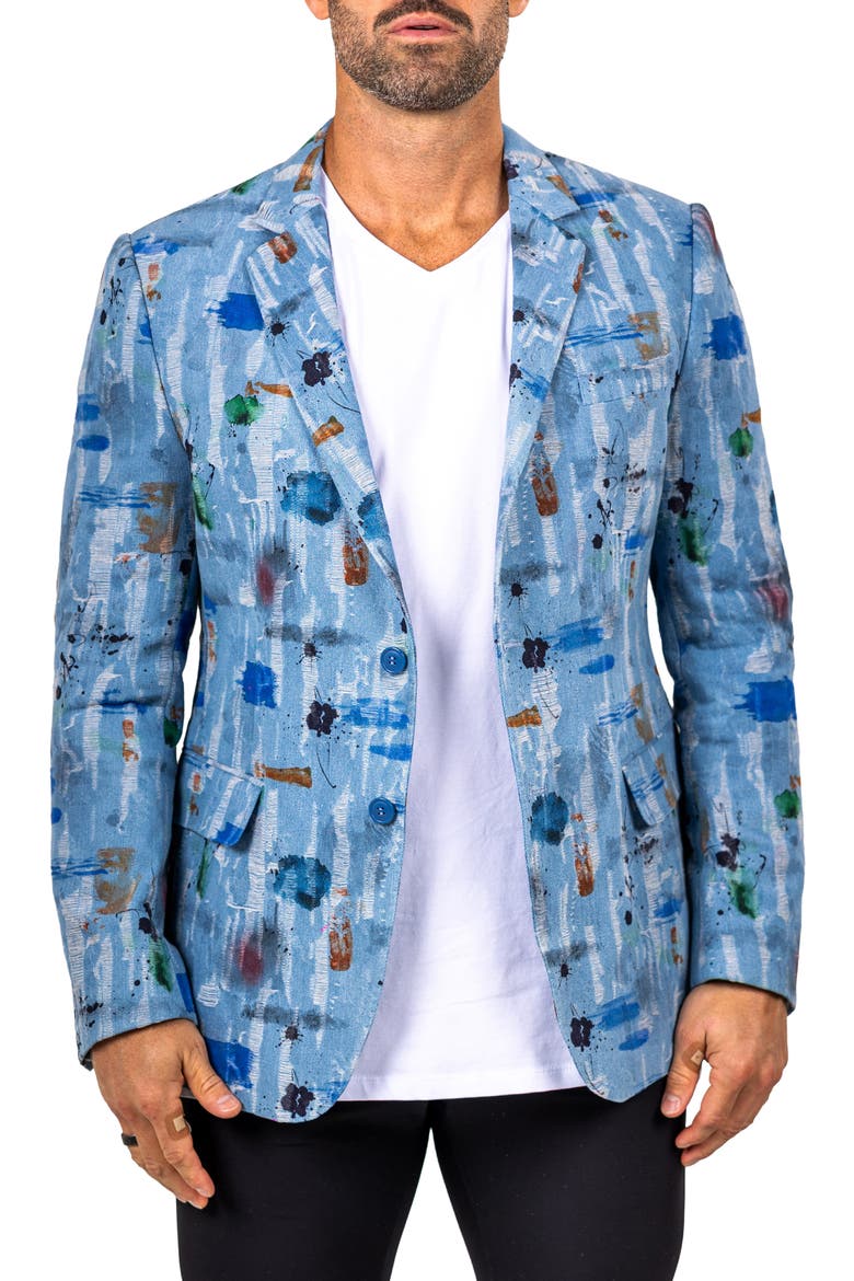 Socrates Unconstructed Martyr012 Sport Coat, Main, color, BLUE