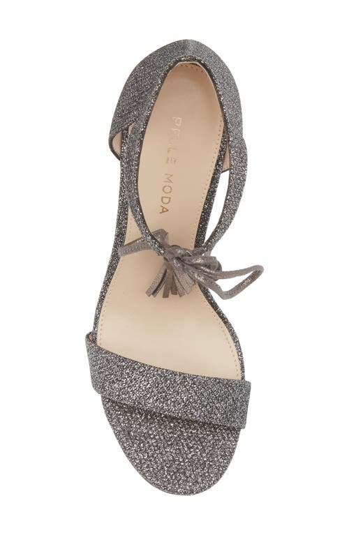 Pelle Moda Roz Tassle Sandal In Pewter