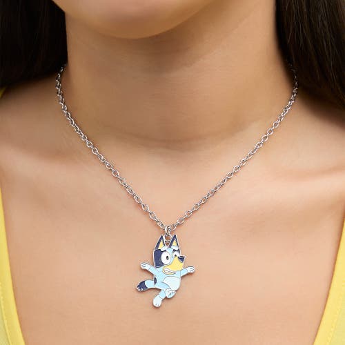 Bluey Pendant Necklace And Balloon Stud Earrings Set In Multi