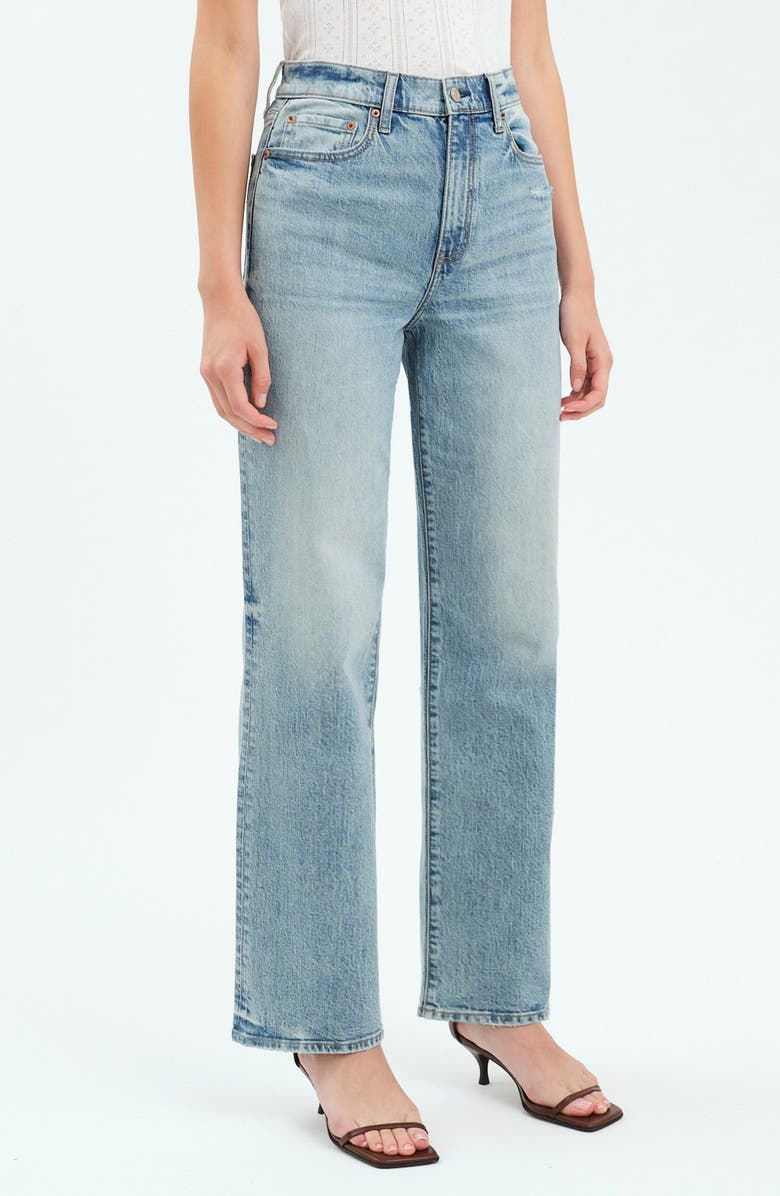 DAZE Sundaze High Waist Straight Leg Jeans, Alternate, color, Bliss