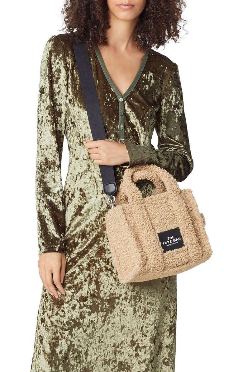 Marc Jacobs The Teddy Small Tote Bag, Alternate, color, Beige