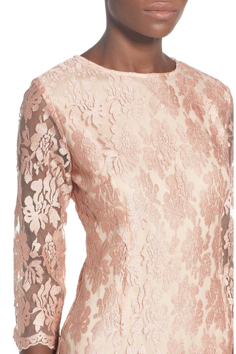 Lace Shift Dress, Alternate, color, BLUSH