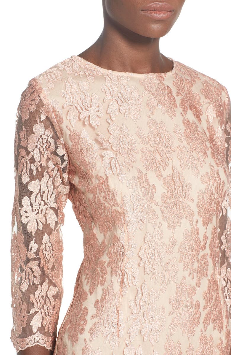 Missguided Lace Shift Dress, Alternate, color,