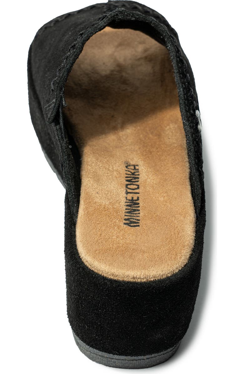 Minnetonka Paislee Wedge Sandal, Alternate, color, Black