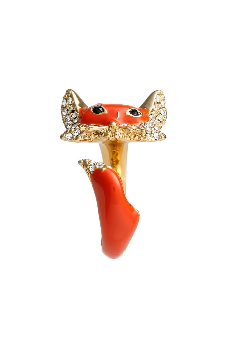 Kate Spade New York kate spade new york 'into the woods - fox' wrap ring, Alternate, color,