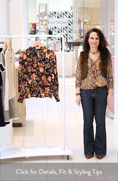 Ulla Johnson Florian Long Sleeve Silk Top | Nordstrom