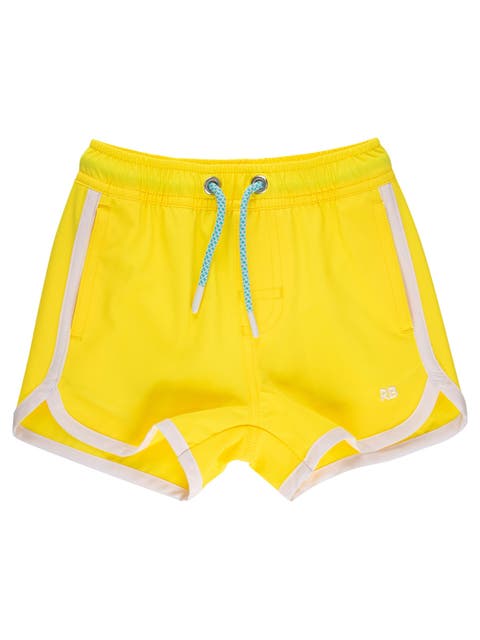 UPF50+ Sun Protected Stretch Dolphin Hem Swim Trunks