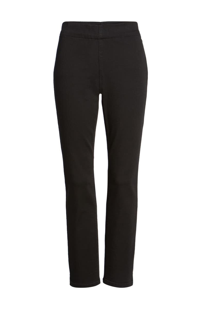 NYDJ Alina Stretch Ankle Jeans, Alternate, color, Black