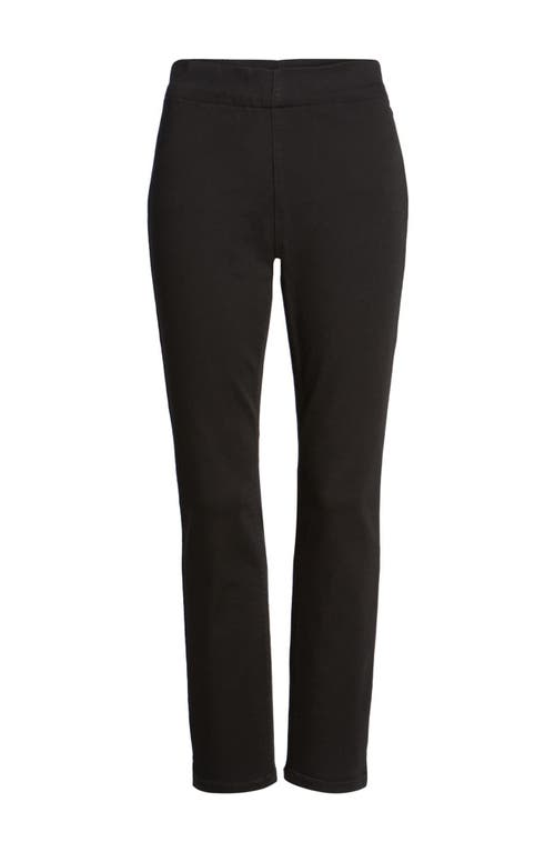 Nydj Petites Alina Pull-on Ankle Jeans In Black