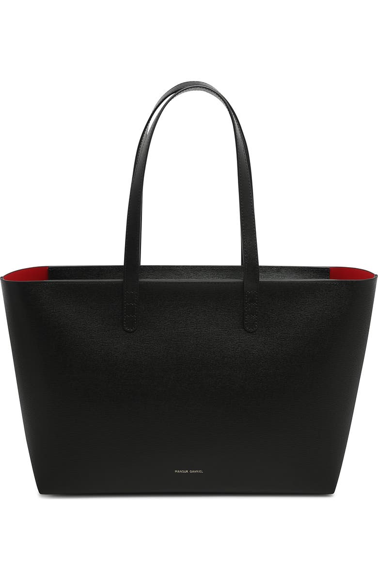 Mansur Gavriel Small Leather Zip Tote, Main, color,