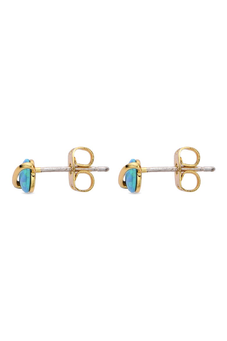 Saturn Opal Stud Earrings, Alternate, color, GOLD