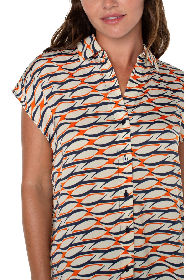 Dolman Sleeve Top, Alternate, color, LAVA GEO
