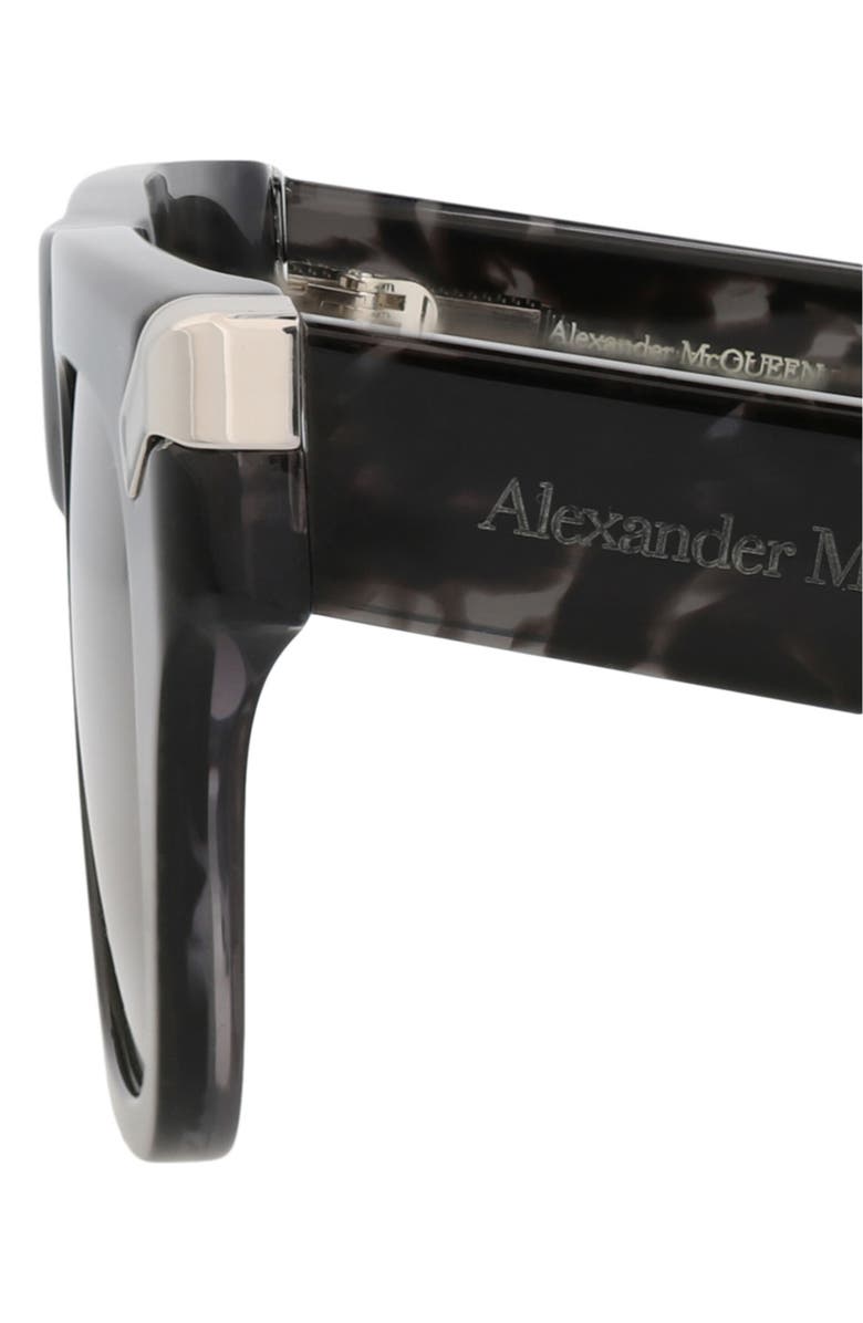 McQueen 51mm Square Sunglasses, Alternate, color, Havana Havana Brown