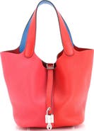 Pre-Owned Hermes Casaque Picotin Lock Bag Clemence MM