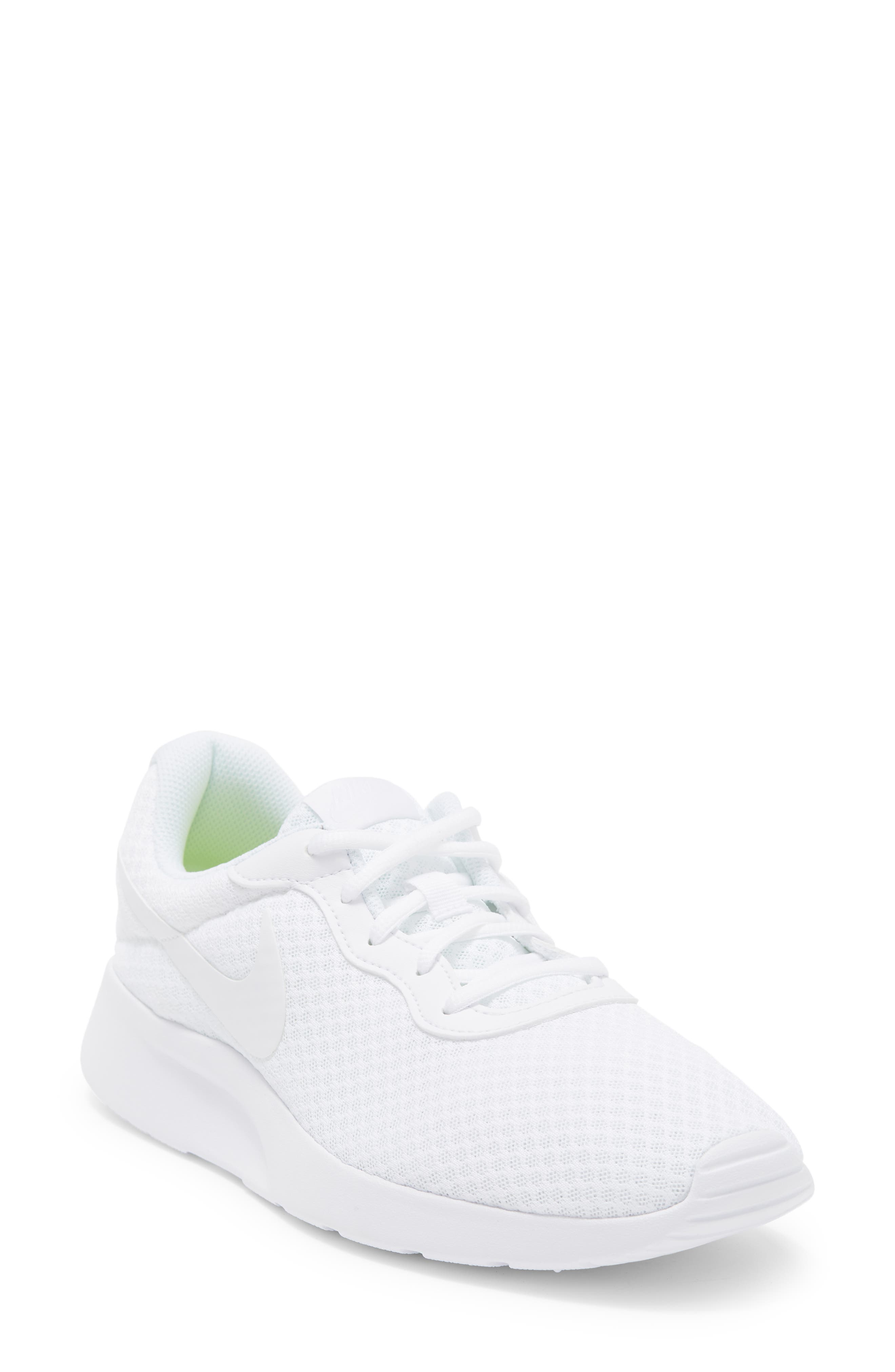 Tanjun Running Shoe, Main, color, WHITE/ WHITE-WHITE-VOLT