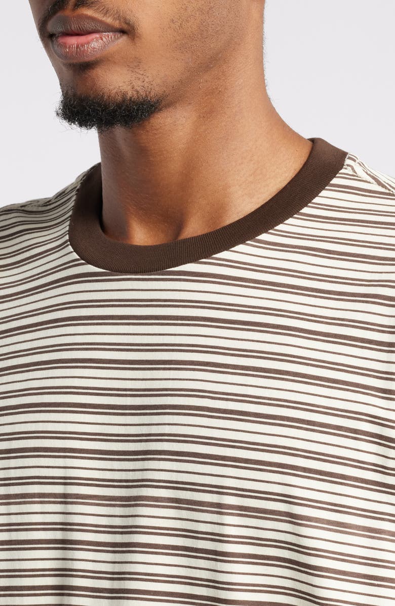 Museum of Peace & Quiet Wordmark Stripe Cotton T-Shirt, Alternate, color, 