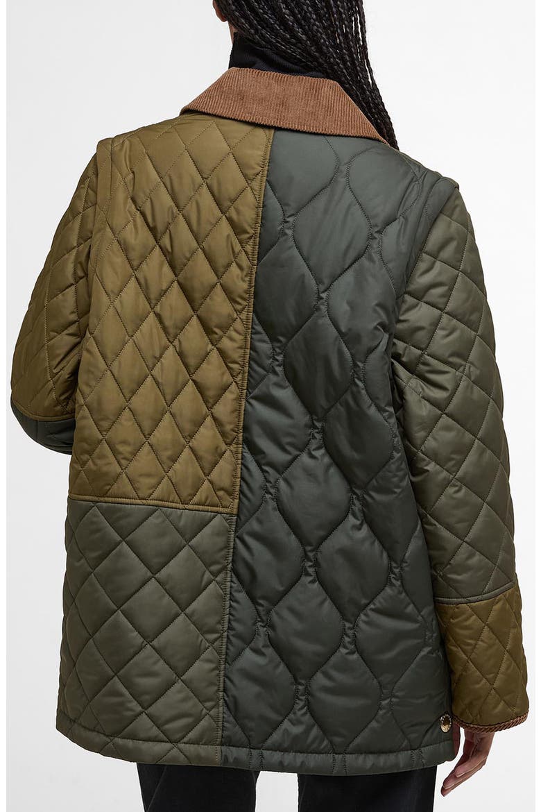 Lorrie Convertible Quilted Jacket, Alternate, color, FERN LEAF/ SAGE/ LIGHT SAGE