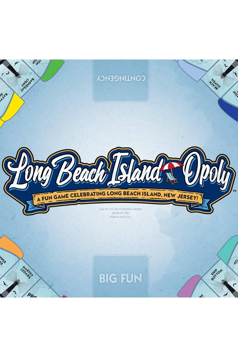 Long Beach Island Opoly Board Game, Alternate, color, Multicolored