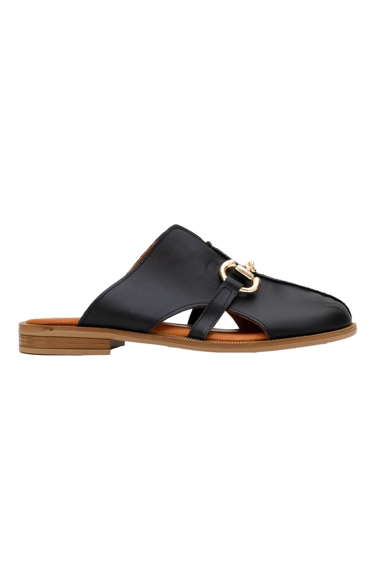 Forever & Always Shoes Favor Leather Mules, Alternate, color, Black Leather