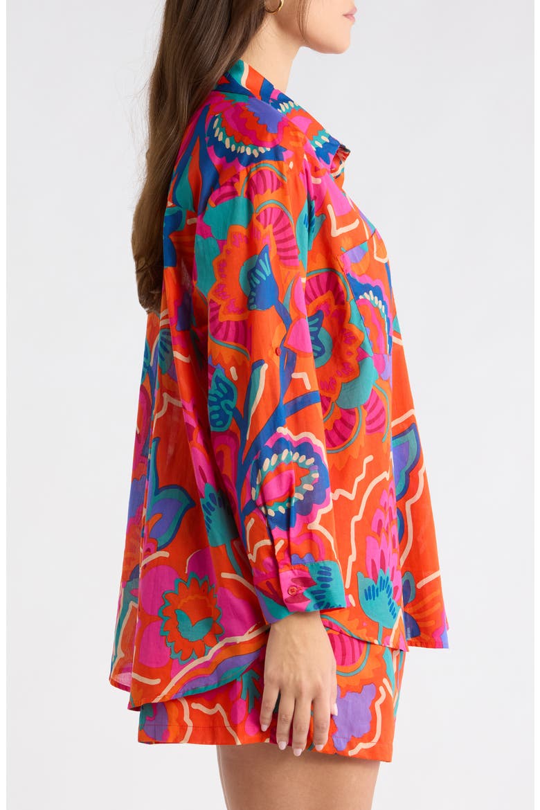 Kahlia Tropics Top, Alternate, color, RED-MULTI