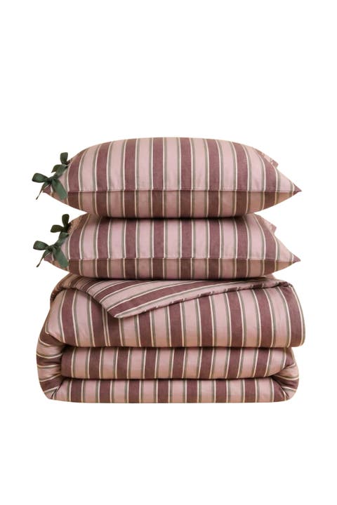 Cotton Striped Bedding Set