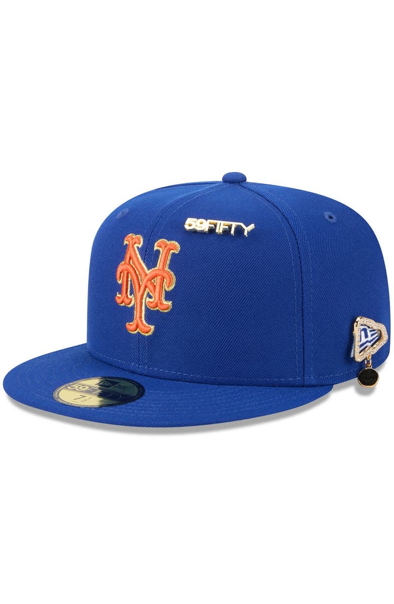 New Era Men's New Era Royal New York Mets 2025 59FIFTY Day 59FIFTY Fitted Hat with Pins, Main, color, Royal
