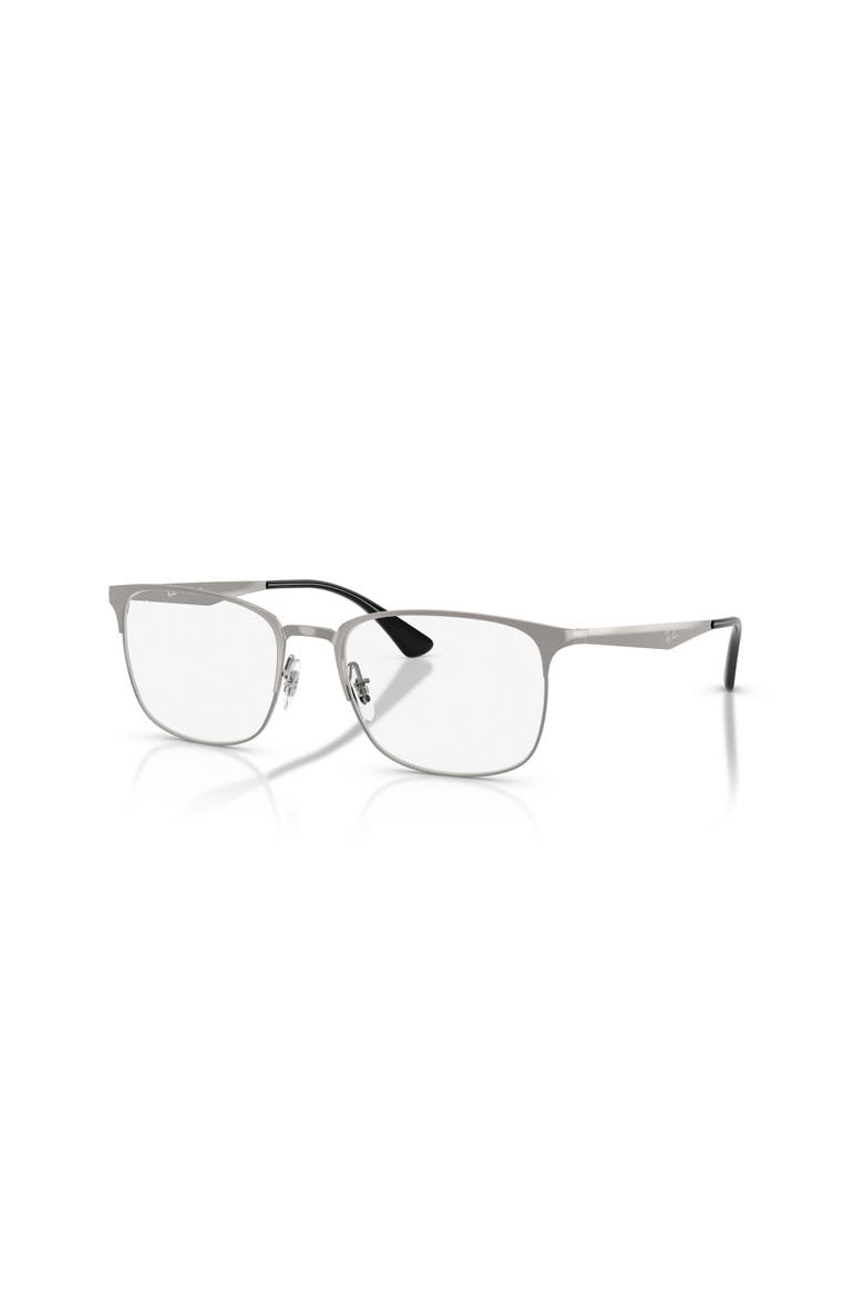 54mm Square optical glasses, Main, color, Grey