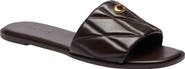 COACH Quilted Flat Slide Sandal