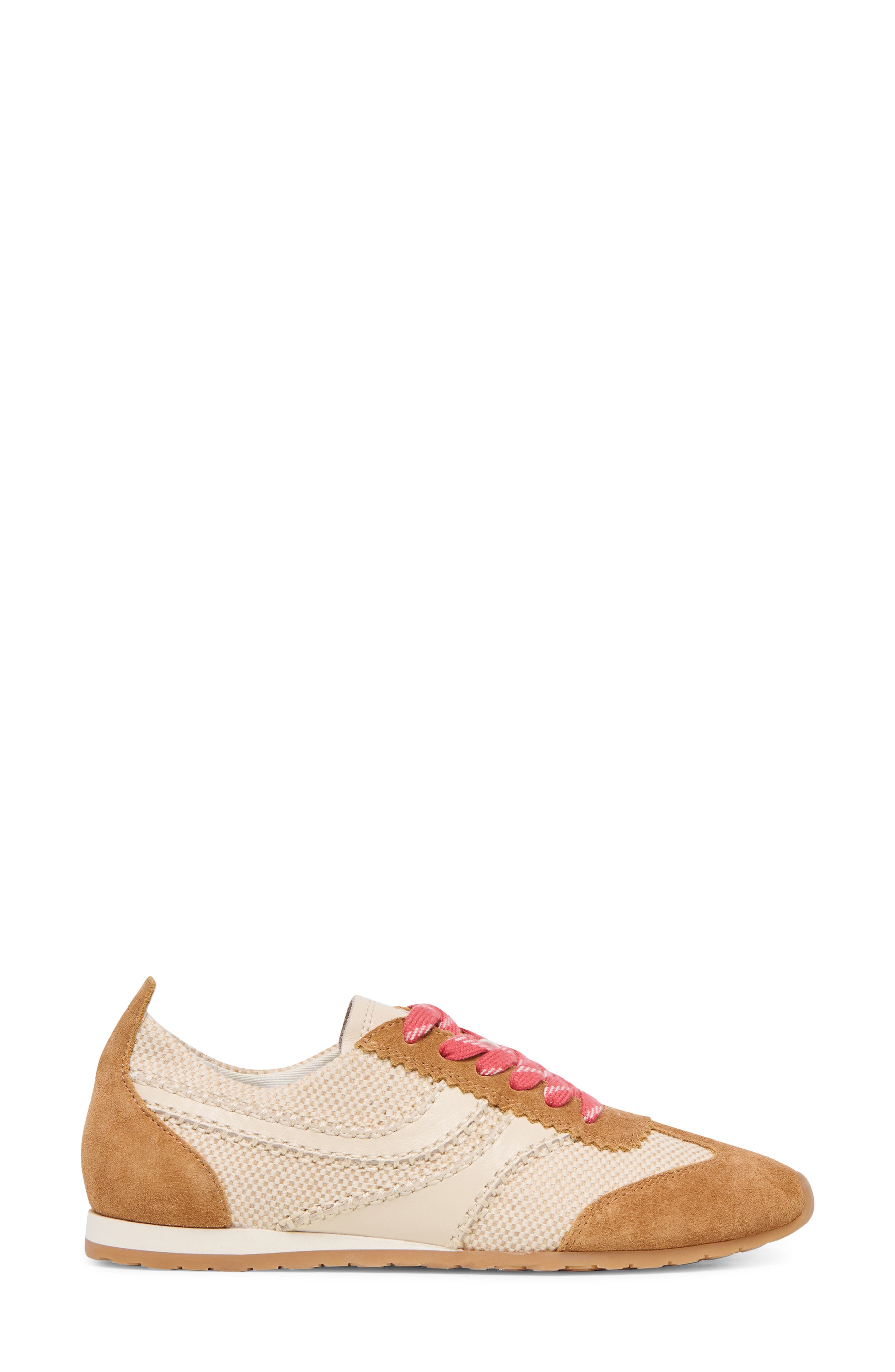 Dolce Vita Delaney Sneaker, Alternate, color, Brown Multi Raffia