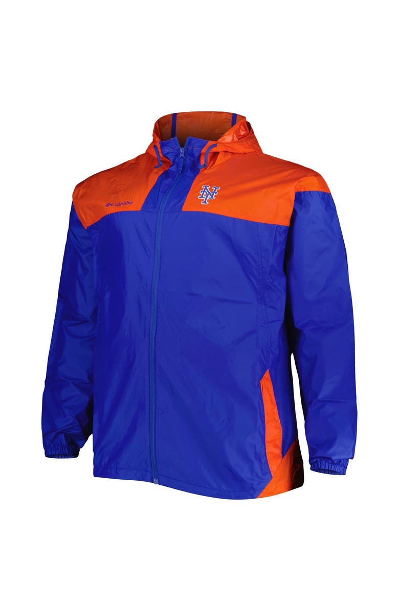 Columbia Men's Columbia Royal New York Mets Flash Forward Challenger Omni-Shade Full-Zip Windbreaker, Alternate, color, Royal