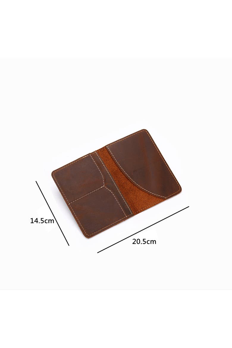 Priam Handmade Leather Passport Cover, Alternate, color, Brown