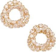 Tasha CZ Open Circle Stud Earrings