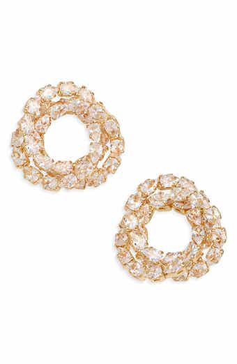 Tasha CZ Open Circle Stud Earrings