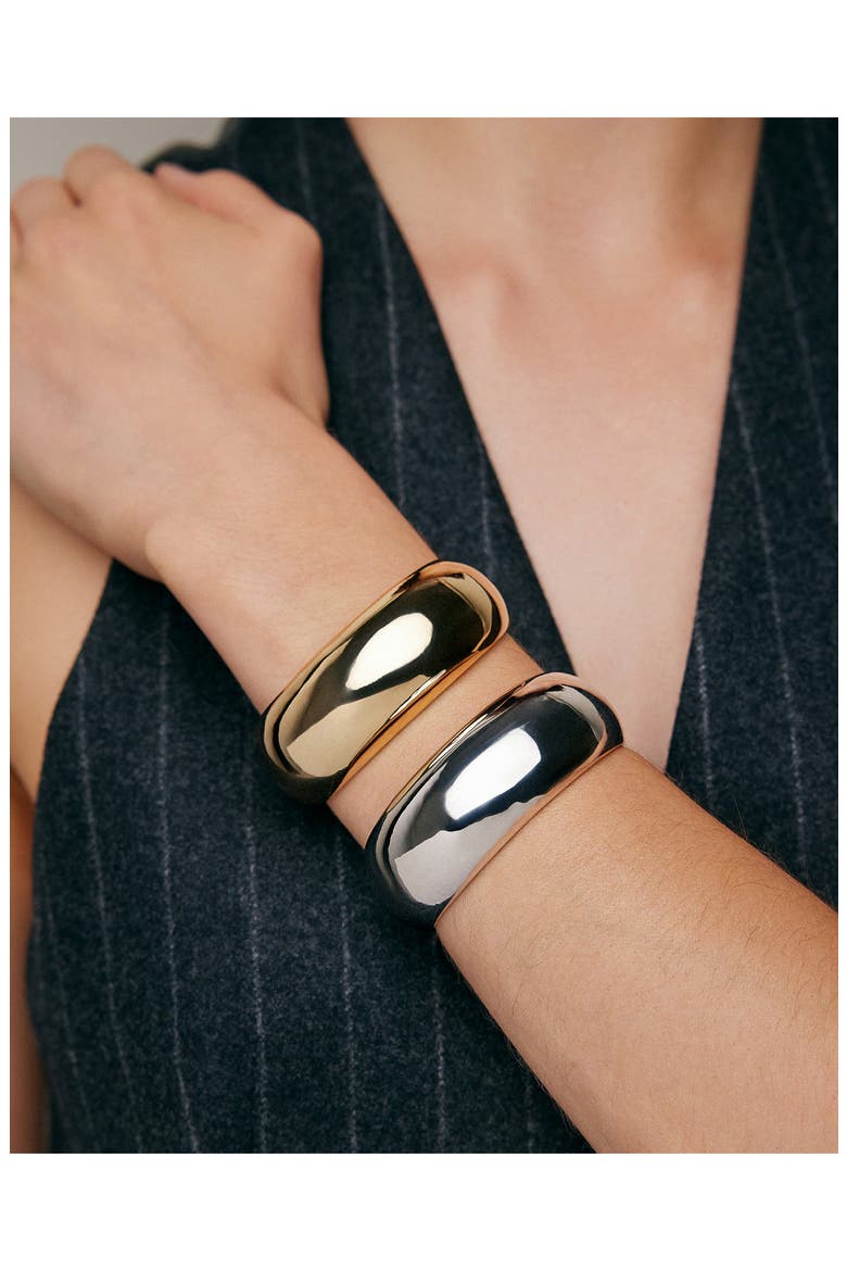 Puffy Cuff, Alternate, color, SILVER